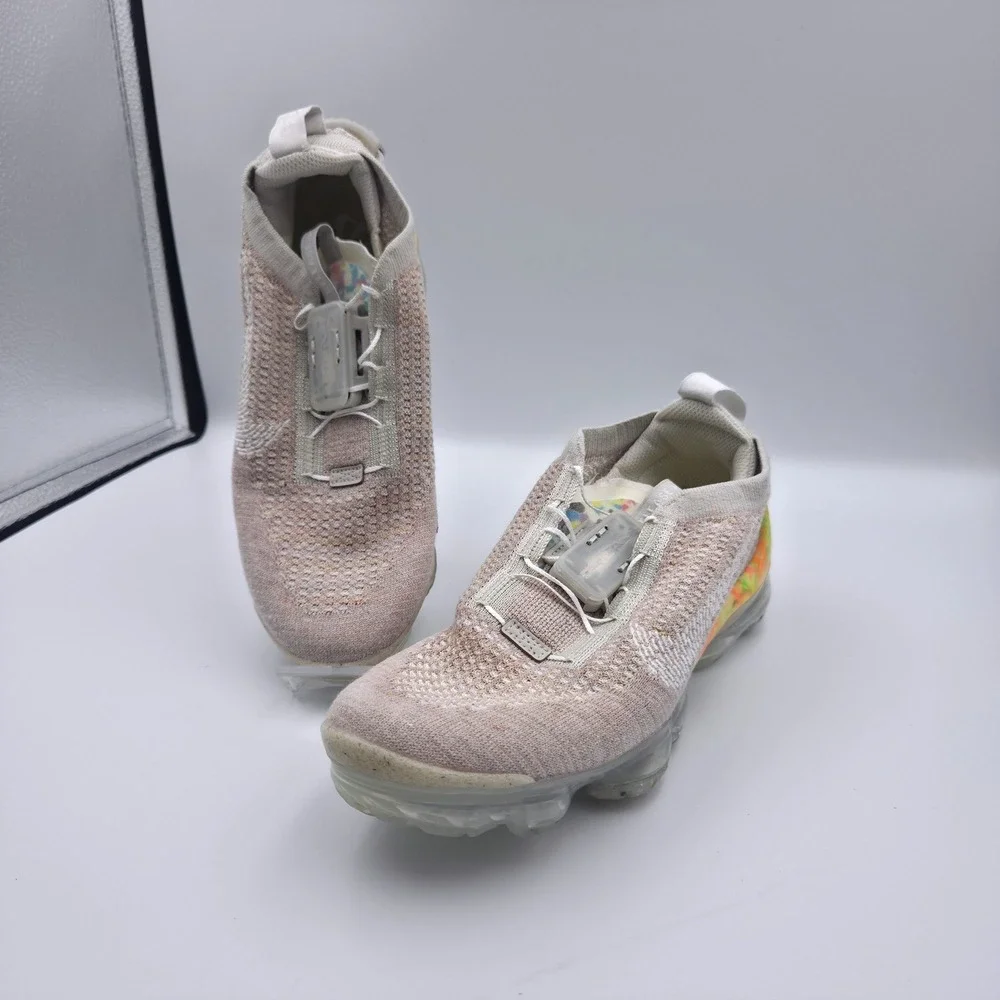 Nike Air VaporMax 2020 Flyknit 6Y Oatmeal Light Bone CJ4069-005 FastFit Running